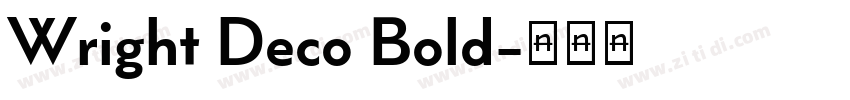 Wright Deco Bold字体转换